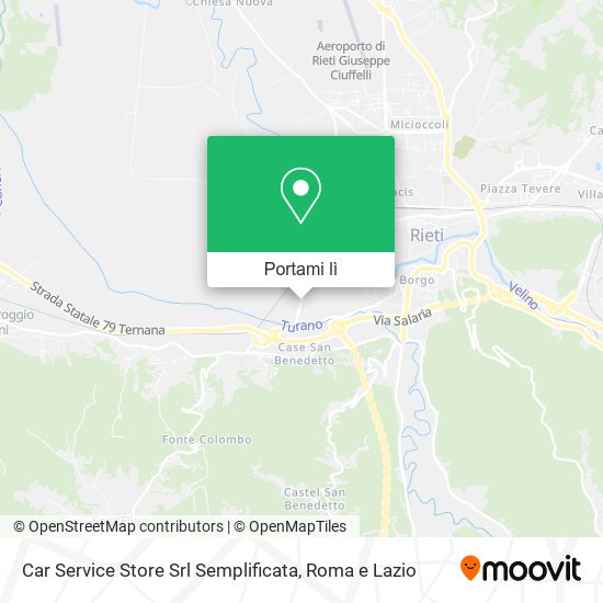 Mappa Car Service Store Srl Semplificata