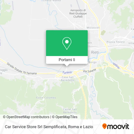 Mappa Car Service Store Srl Semplificata