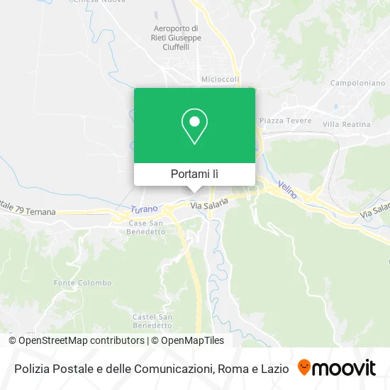 Mappa Polizia Postale e delle Comunicazioni