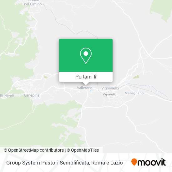 Mappa Group System Pastori Semplificata
