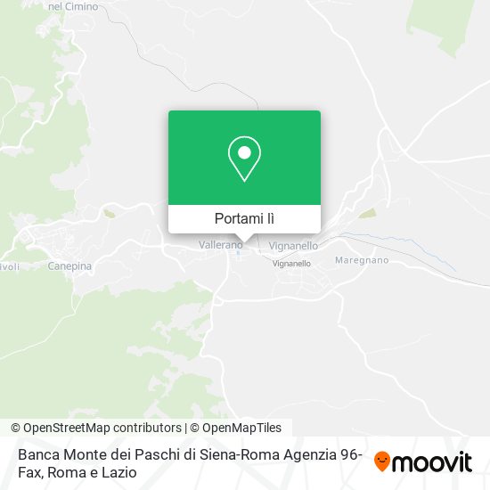 Mappa Banca Monte dei Paschi di Siena-Roma Agenzia 96-Fax