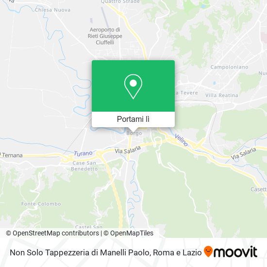 Mappa Non Solo Tappezzeria di Manelli Paolo