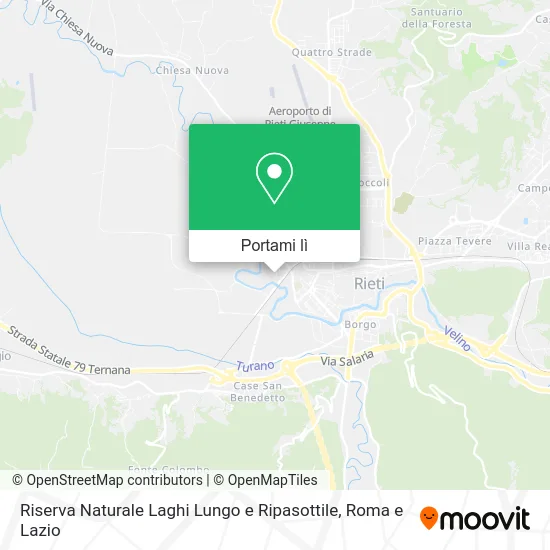 Mappa Riserva Naturale Laghi Lungo e Ripasottile