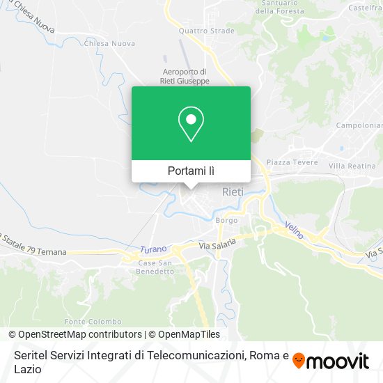 Mappa Seritel Servizi Integrati di Telecomunicazioni