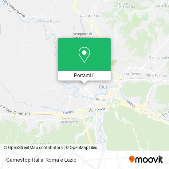Mappa Gamestop Italia