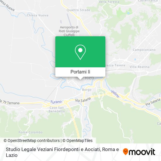 Mappa Studio Legale Veziani Fiordeponti e Aociati