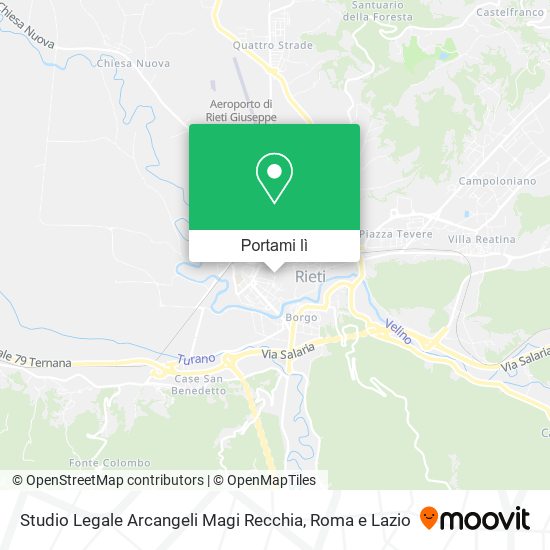 Mappa Studio Legale Arcangeli Magi Recchia