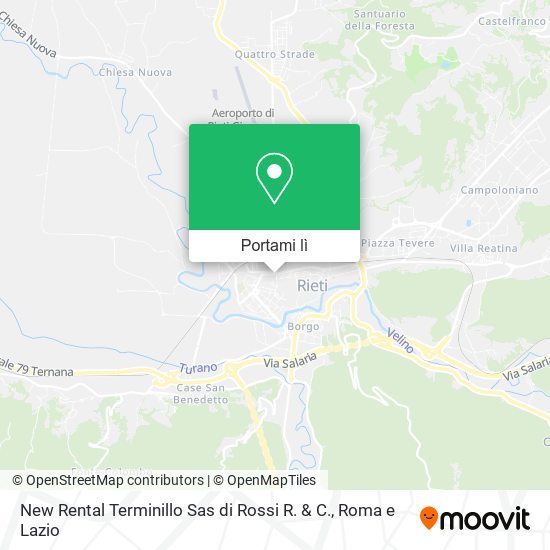 Mappa New Rental Terminillo Sas di Rossi R. & C.