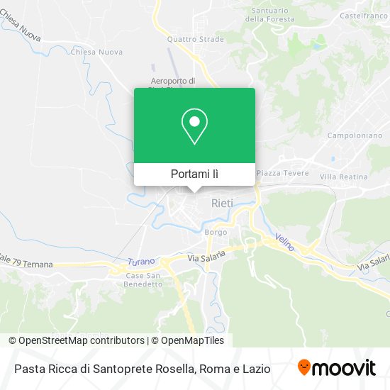 Mappa Pasta Ricca di Santoprete Rosella