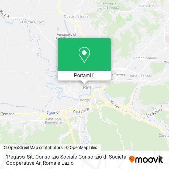 Mappa 'Pegaso' Sit. Consorzio Sociale Consorzio di Societa Cooperative Ar