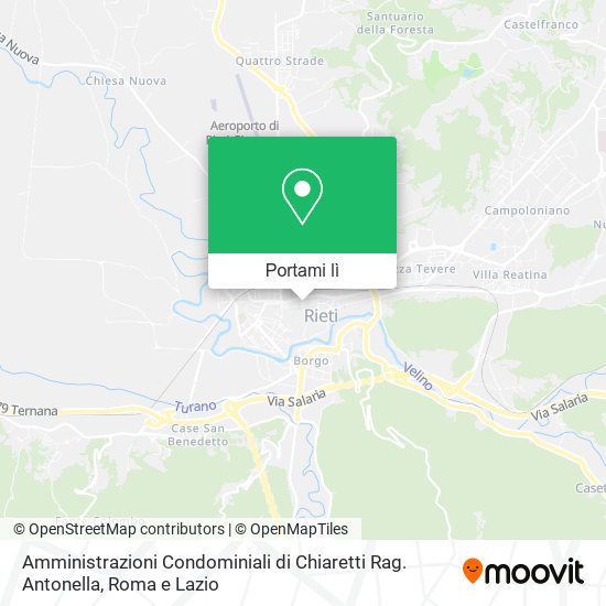 Mappa Amministrazioni Condominiali di Chiaretti Rag. Antonella