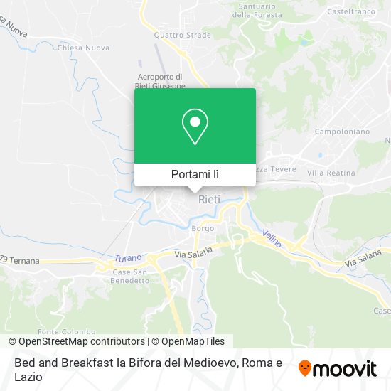 Mappa Bed and Breakfast la Bifora del Medioevo