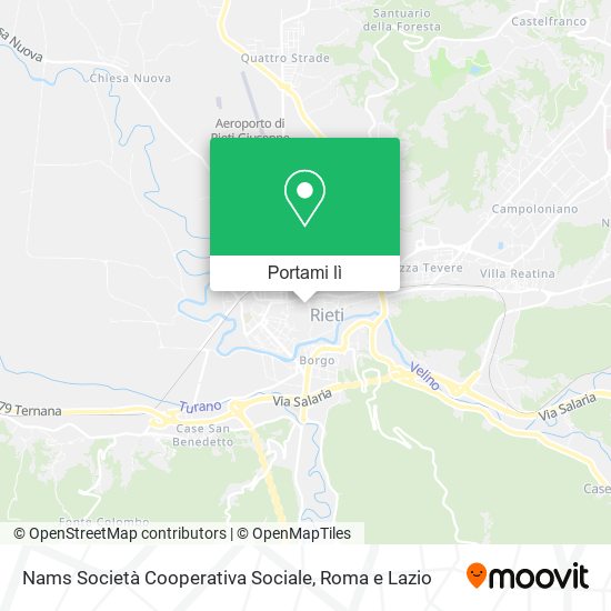 Mappa Nams Società Cooperativa Sociale