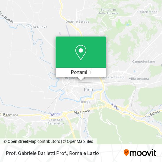 Mappa Prof. Gabriele Bariletti Prof.