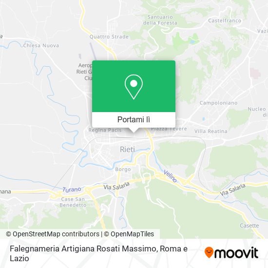 Mappa Falegnameria Artigiana Rosati Massimo