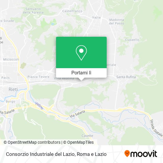Mappa Consorzio Industriale del Lazio
