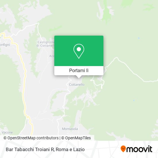 Mappa Bar Tabacchi Troiani R