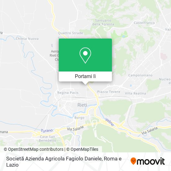 Mappa Societã Azienda Agricola Fagiolo Daniele