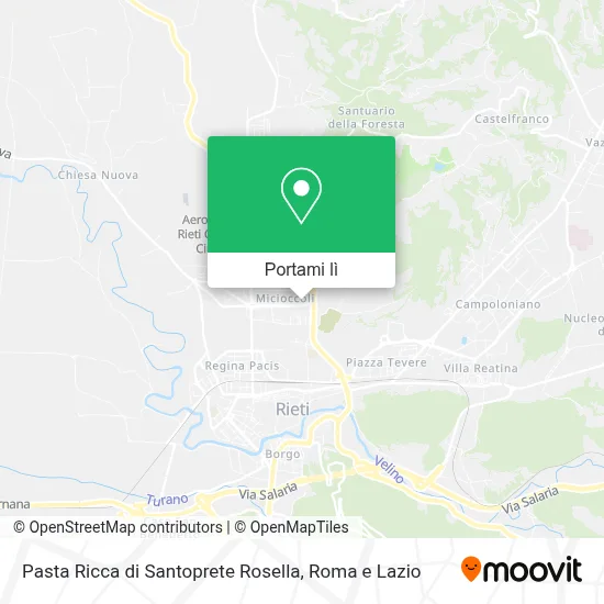 Mappa Pasta Ricca di Santoprete Rosella