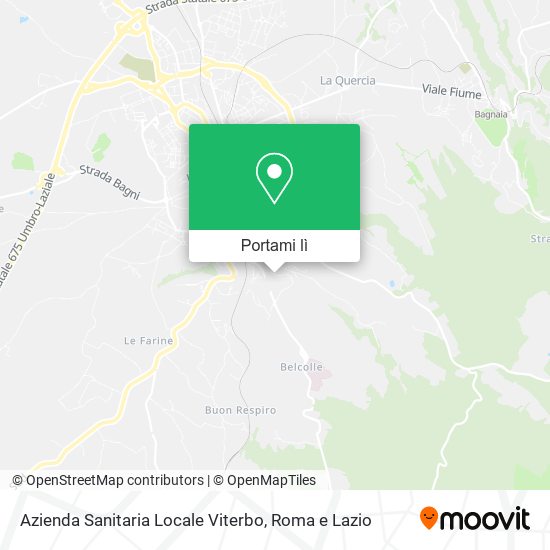 Mappa Azienda Sanitaria Locale Viterbo
