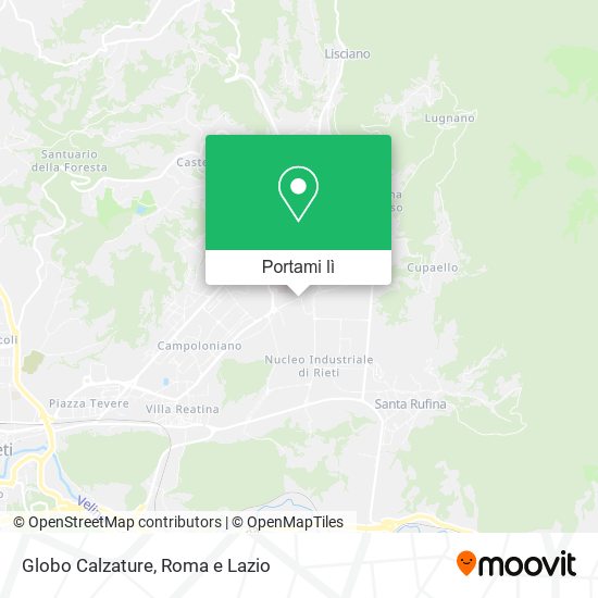 Mappa Globo Calzature