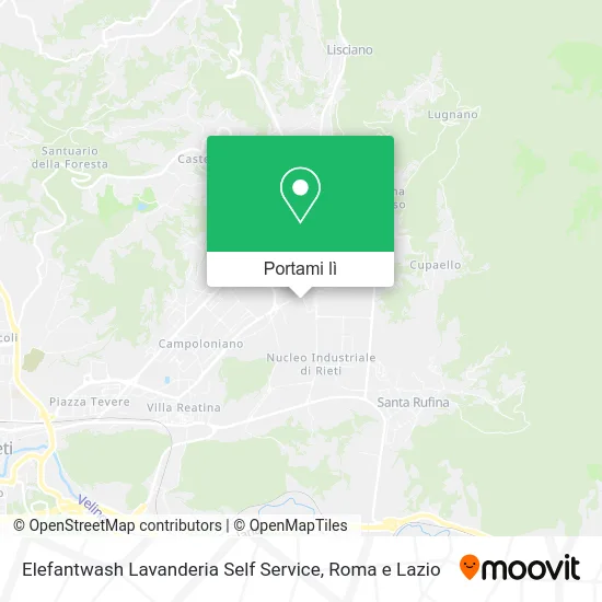 Mappa Elefantwash Lavanderia Self Service