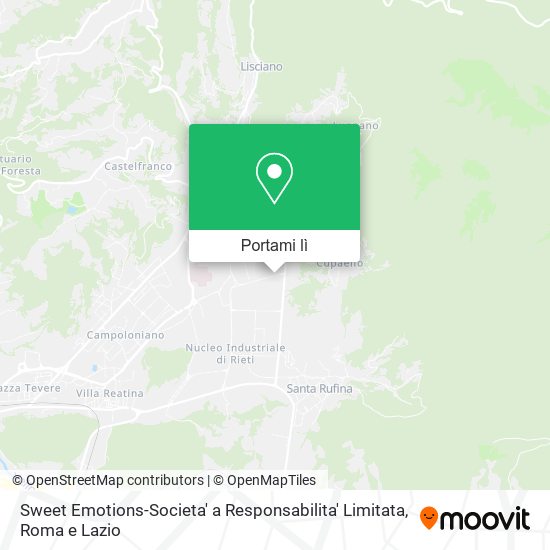 Mappa Sweet Emotions-Societa' a Responsabilita' Limitata