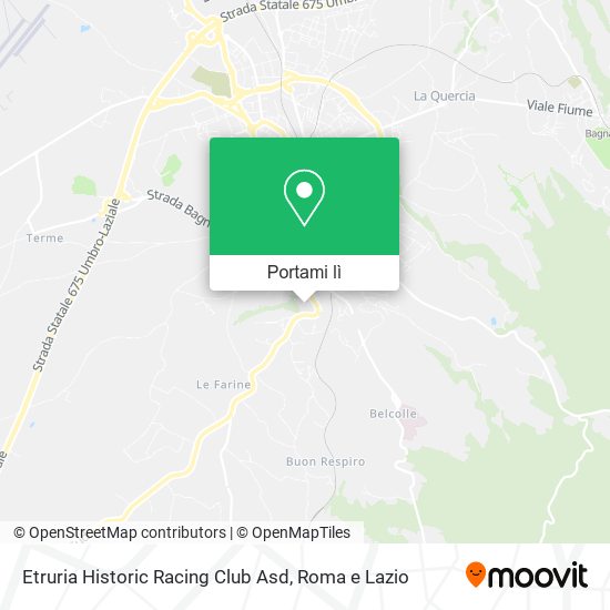 Mappa Etruria Historic Racing Club Asd
