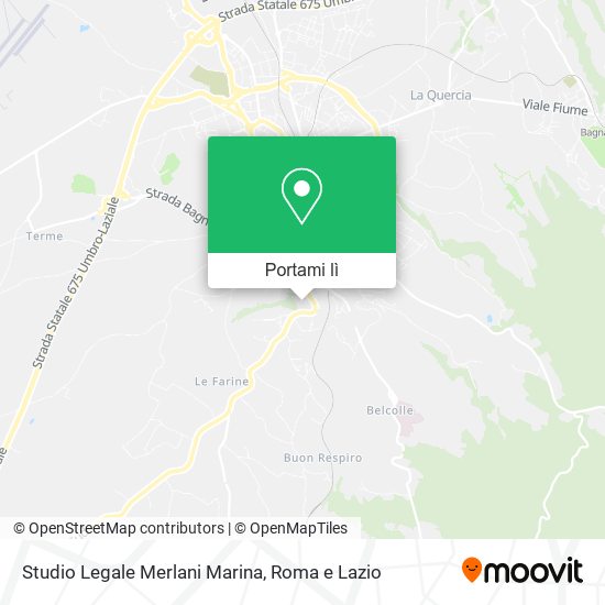 Mappa Studio Legale Merlani Marina