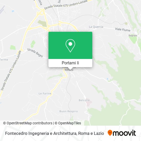 Mappa Fontecedro Ingegneria e Architettura