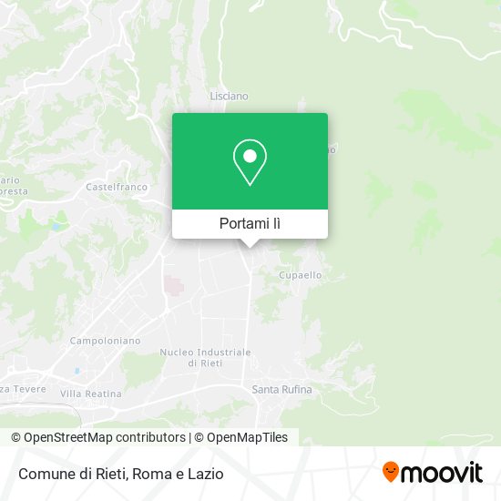 Mappa Comune di Rieti