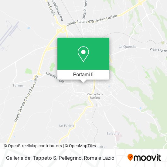 Mappa Galleria del Tappeto S. Pellegrino