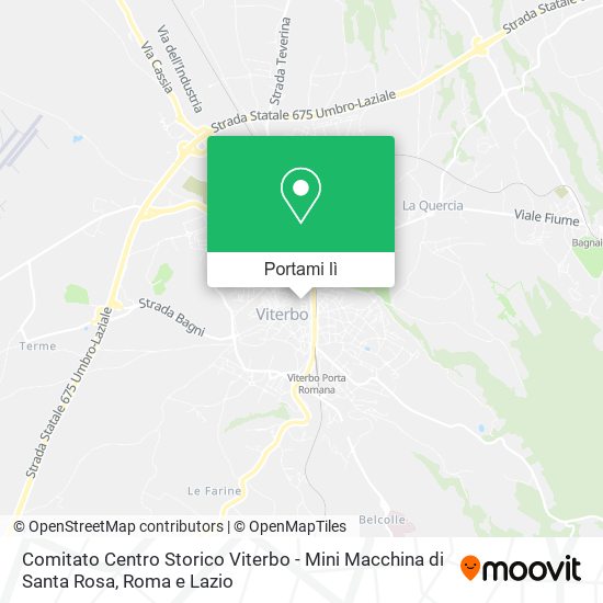 Mappa Comitato Centro Storico Viterbo - Mini Macchina di Santa Rosa