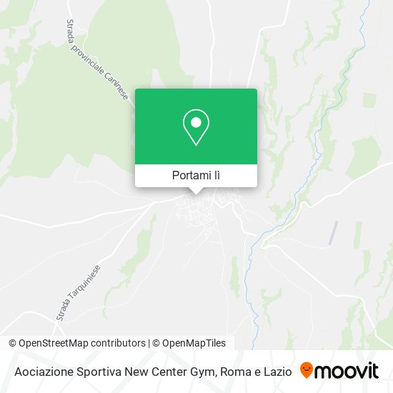 Mappa Aociazione Sportiva New Center Gym