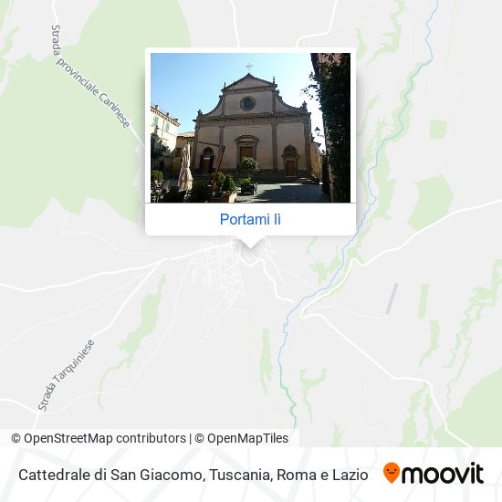 Mappa Cattedrale di San Giacomo, Tuscania