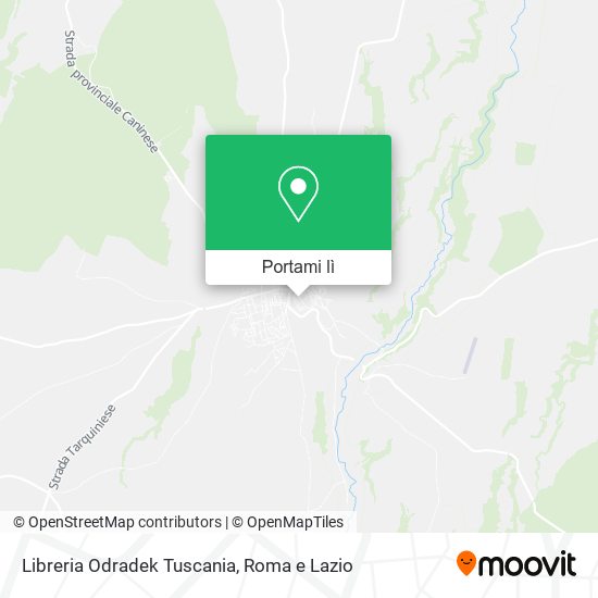 Mappa Libreria Odradek Tuscania