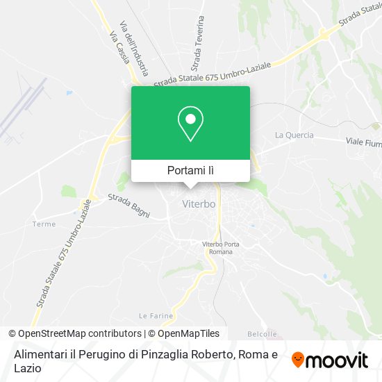 Mappa Alimentari il Perugino di Pinzaglia Roberto