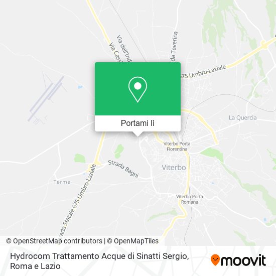 Mappa Hydrocom Trattamento Acque di Sinatti Sergio