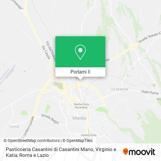 Mappa Pasticceria Casantini di Casantini Mario, Virginio e Katia