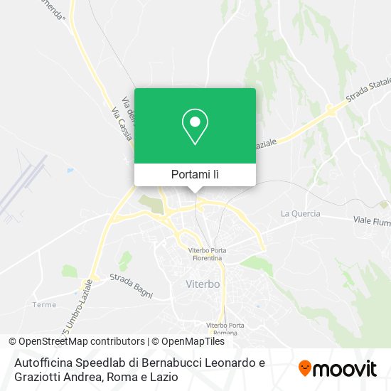 Mappa Autofficina Speedlab di Bernabucci Leonardo e Graziotti Andrea