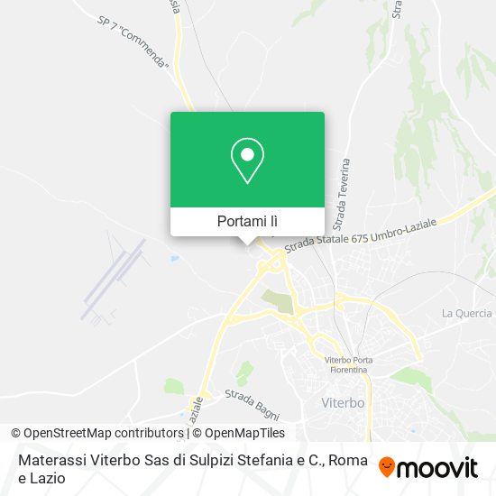 Mappa Materassi Viterbo Sas di Sulpizi Stefania e C.