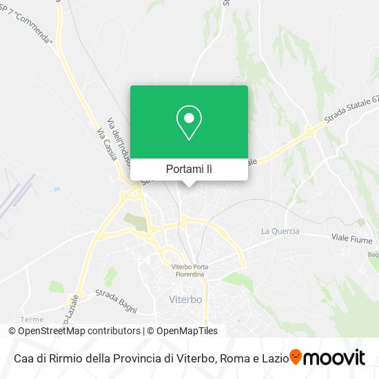 Mappa Caa di Rirmio della Provincia di Viterbo