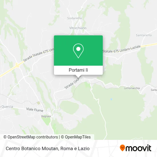 Mappa Centro Botanico Moutan