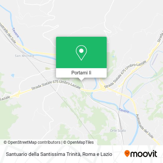 Mappa Santuario della Santissima Trinità