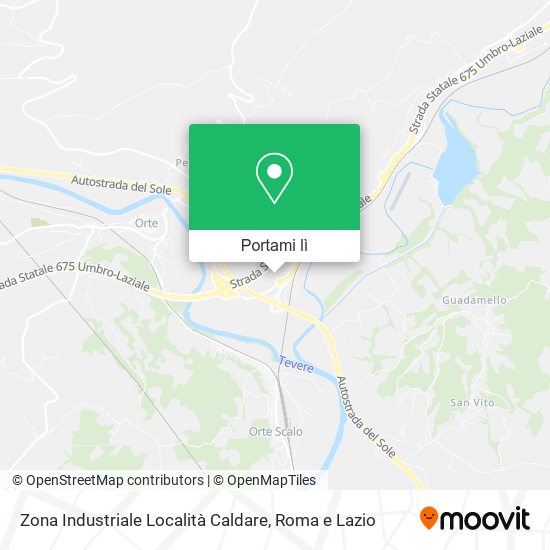 Mappa Zona Industriale Località Caldare