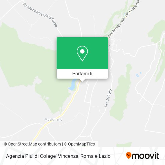 Mappa Agenzia Piu' di Colage' Vincenza
