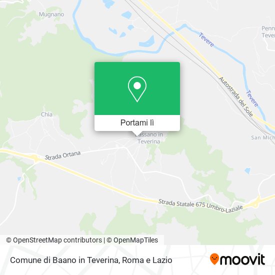 Mappa Comune di Baano in Teverina