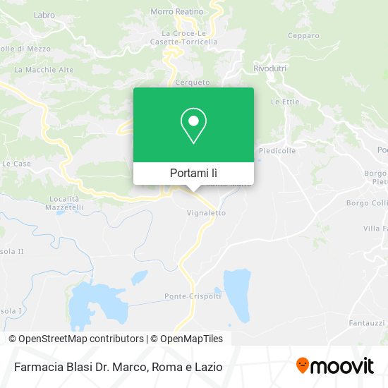 Mappa Farmacia Blasi Dr. Marco