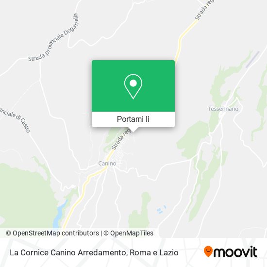 Mappa La Cornice Canino Arredamento