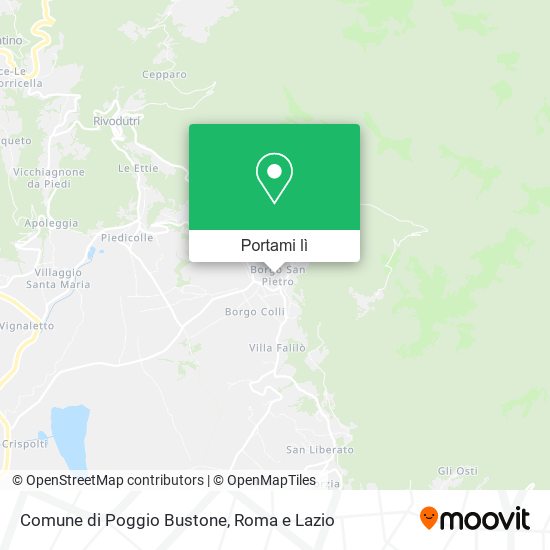 Mappa Comune di Poggio Bustone